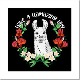 Have A Llamazing Day - Cute Llama Posters and Art